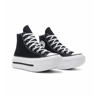 【CONVERSE】Ctas Lift Double Stack Hi 男鞋 女鞋 黑色 帆布 厚底 高筒 休閒鞋 A12975C