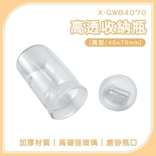 【一沐生活】迷你罐子2入 玻璃分裝瓶 分裝瓶 樣品瓶 秤量瓶 玻璃儲物罐 GWB4070-F(容器罐 迷你玻璃罐)