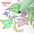 【Maped】櫻花水性軟刷頭彩色筆10色(著色筆 繪圖用品 不縮頭 好洗)