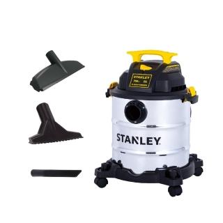 【STANLEY】乾濕兩用不鏽鋼吸塵器 23L(適用車庫.車輛清潔)