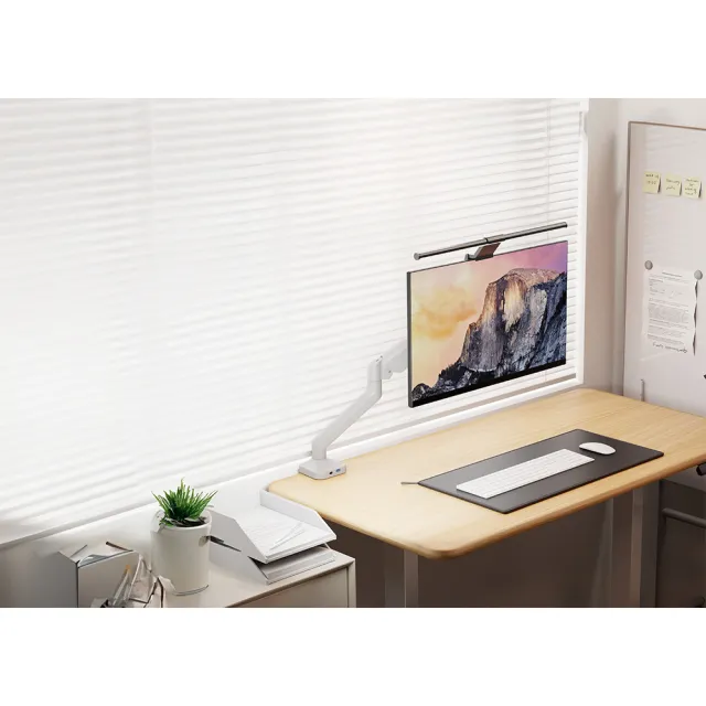 【Raymii 瑞米】LS-107-M1 氣壓式 USB3.0 TYPE-C 高承重螢幕支架(白色/黑色)
