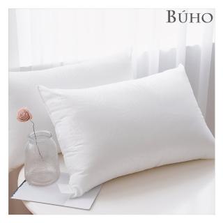 【BUHO 布歐】臺灣製 可水洗舒眠抗菌機能枕-皎潔白(2入/組)