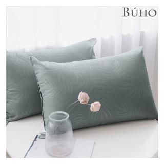 【BUHO 布歐】臺灣製 可水洗舒眠抗菌機能枕-靜謐綠(2入/組)