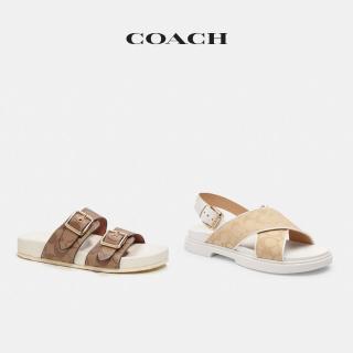 【COACH】蔻馳官方直營 FRASER經典Logo/ALLANAH 涼鞋(多款可選)