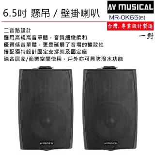【AV MUSICAL】OK65 懸吊/壁掛喇叭一對(黑色)