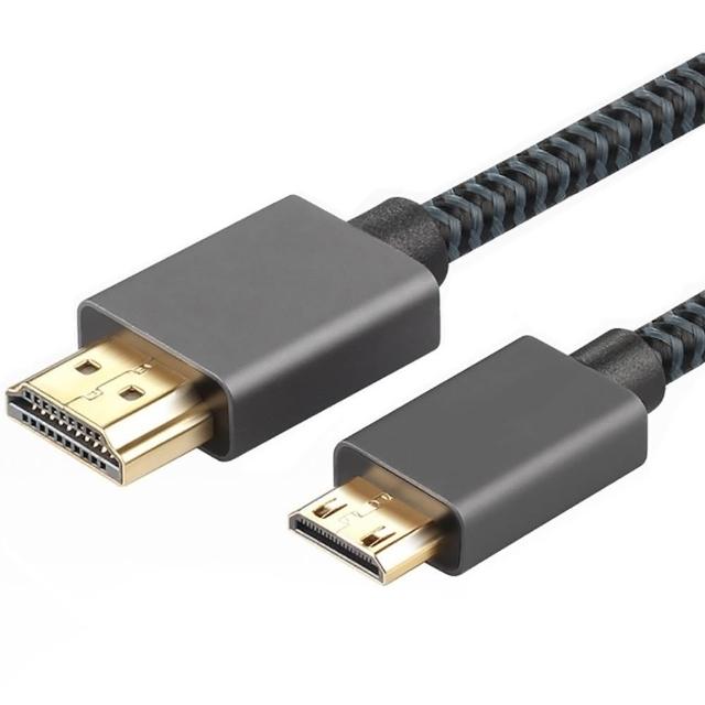 【Bill Case】高階超薄 4K 60HZ 迷你 HDMI 轉 HDMI 極速影音傳輸線 鈦灰 200公分(超薄8mm厚設計 美觀耐用)