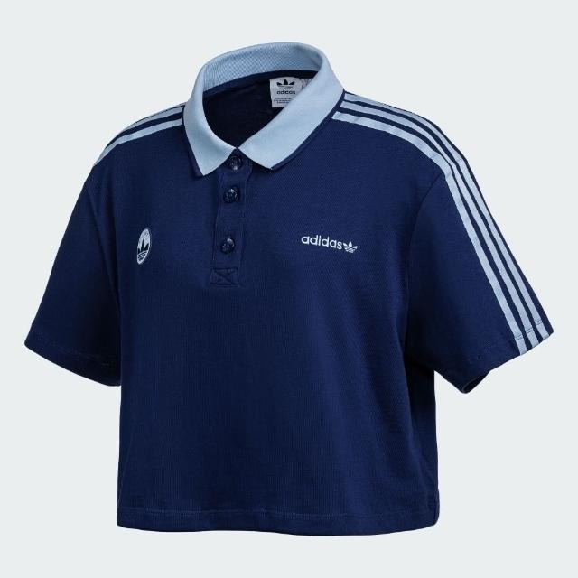【adidas 愛迪達】短版短袖 POLO 衫 女 - Originals IX3543