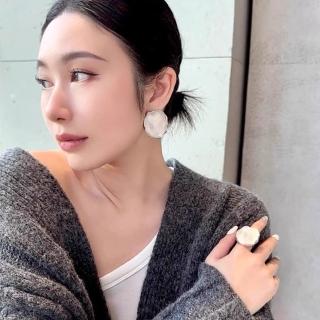 【LEESA】氣質耳環\尾戒\閨蜜戒指\質感耳環\飾品\耳環\戒指\女生耳環\戒指女\禮物\耳釘\可調節