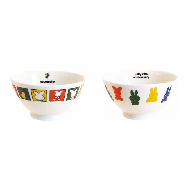 【Miffy 米飛】日本製 nijntje 70周年系列餐具 陶瓷飯碗 11.5cm(兩款任選)