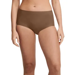 【Chantelle 仙黛爾】Soft Stretch.涼感透氣高腰無痕內褲.可可棕 26470_02E(超強彈力包覆)