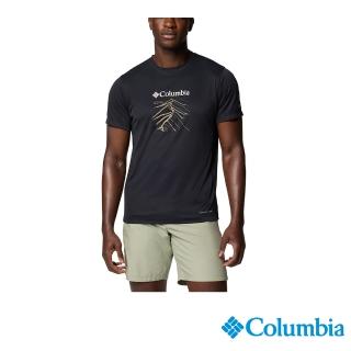 【Columbia 哥倫比亞】男款-防曬UPF50涼感快排短上衣-黑色(UAE37720BK/JS)