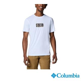 【Columbia 哥倫比亞】男款-防曬UPF50涼感快排短上衣-白色(UAE37720WT/JS)