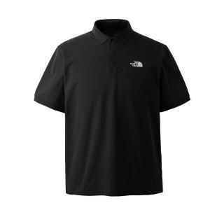 【The North Face】北臉 短袖上衣 男 POLO衫 吸濕排汗 防曬 M LW PIQUE POLO 黑 NF0A87W2JK3