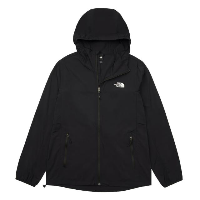 【The North Face】北臉 外套 男款 運動連帽外套 防風 防曬 涼感 M SUN CHASE WIND 黑 NF0A87VYKX7