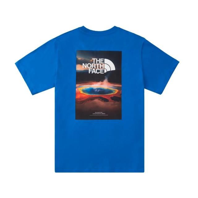 【The North Face】北臉 短袖上衣 男 女 中性 U RLX FUTURE NATURE SS TEE 藍 NF0A8DEWT4S