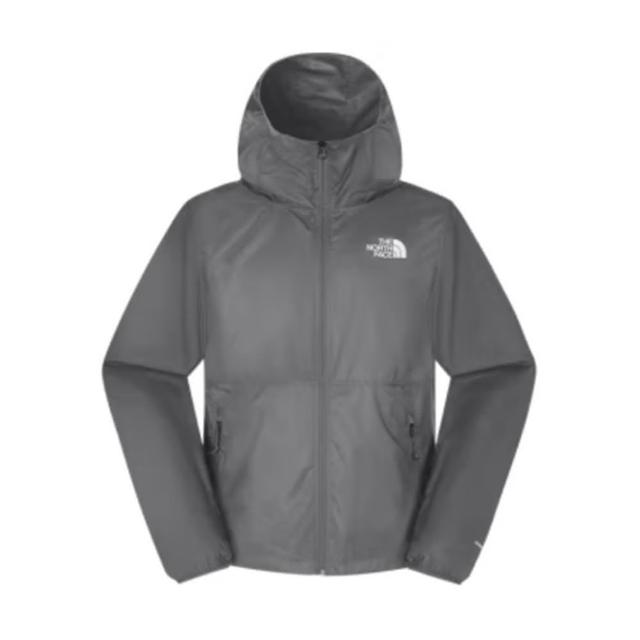 【The North Face】北臉 外套 男款 運動連帽外套 防風 防曬 防潑水 M TNF CYCLONE WIND 灰 NF0A8DFS0UZ