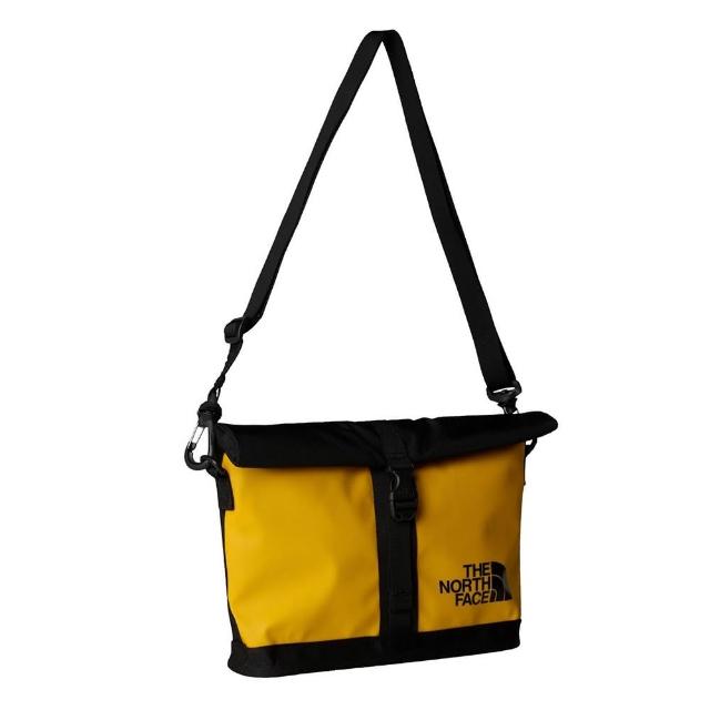 【The North Face】北臉 側背包 斜背包 小包 運動小包 隨身小包 BASE CAMP SHOULDER BAG 黑黃 NF0A8BK6ZU3