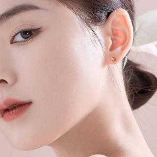 【LEESA】925純銀\圓球\耳釘\小耳環\防過敏耳環\純銀耳環\925銀針\耳飾\簡約\時尚\飾品\耳環\女