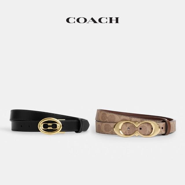 【COACH】蔻馳官方直營 經典Logo針扣/帶扣腰帶 25MM 18MM -多款可選(CF270/C1725/72450/CF269/CA516)