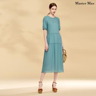 【Master Max】天絲棉舒適好穿圓領一件式洋裝(8511007)