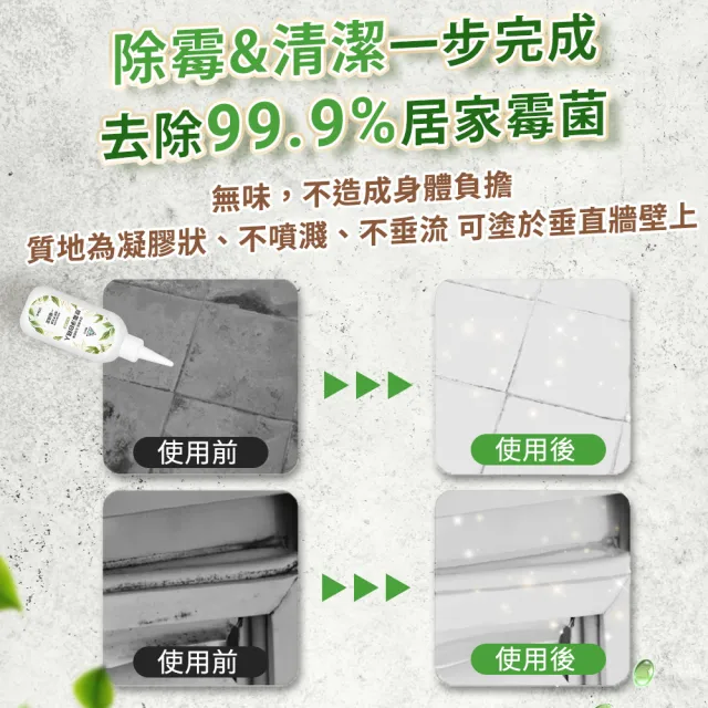 【綠森活】淨白職人深層除霉凝膠200mlx2入(防黴/台灣製/溫和不刺鼻)