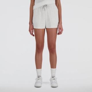 【NEW BALANCE】NB 短褲 女款 運動褲 美規 淺灰 WS41500AHH