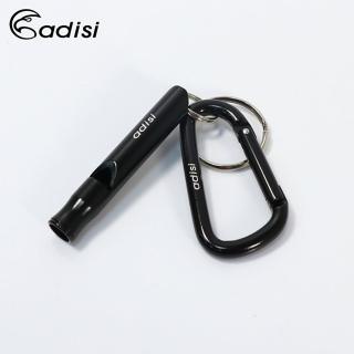 【ADISI】中圓哨加6mmD型鉤環AS10055(鑰匙圈.揹包鉤環.吊環.露營登山)