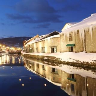 【喜鴻假期】【雪夜光旅北海道５日】函館雪夜景、小樽青運河、敘敘苑、雪中企鵝散步、升等小樽君樂