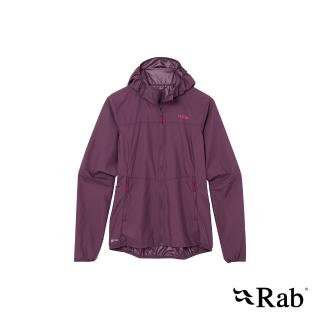 【RAB】Windgather Hoody Wmns 輕量防風連帽外套 女款 桑葚紫 #QWS85