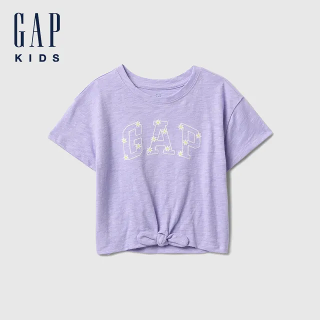 【GAP】兒童裝 Logo純棉刺繡印花圓領短袖T恤-多款任選(759433&759431&687260&736152)