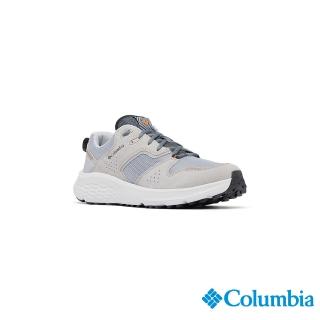 【Columbia 哥倫比亞】男款-防潑緩震休閒鞋-寬楦-淺灰(UBI73060LY/JS)