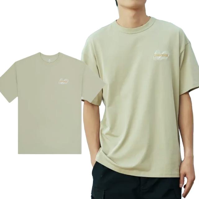 【CONVERSE】Active Cooling Tee 男款 綠色 寬鬆 圓領 舒適 短袖 10027734-A03