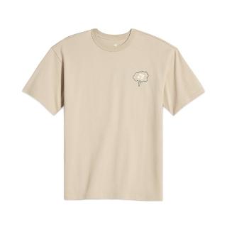 【CONVERSE】Garden Rain Tee 男款 米色 圓領 舒適 插畫 短袖 10027714-A03