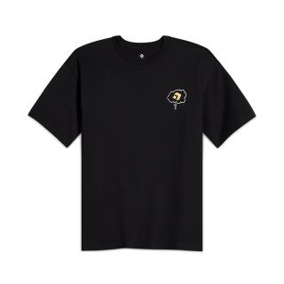 【CONVERSE】Garden Rain Tee 男款 黑色 圓領 舒適 插畫 短袖 10027714-A01