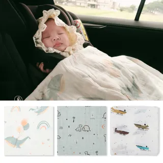 【bimbidreams】★網購獨家★竹纖維紗布包巾 120x120cm(汽座蓋毯 萬用巾 紗布被 哺乳巾 嬰兒毯)