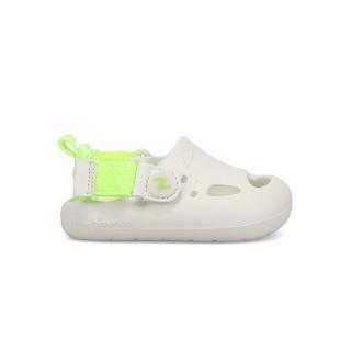 【NEW BALANCE】K8811 V1 中童 白綠色 魔鬼氈 緩衝 護趾 小朋友 休閒 涼鞋 SYCLGB1