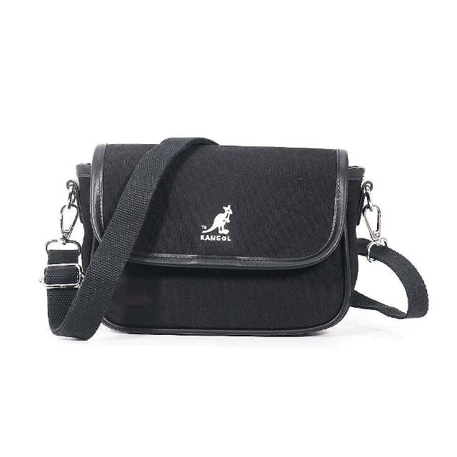 【KANGOL】袋鼠 翻蓋皮配側背包 65228701