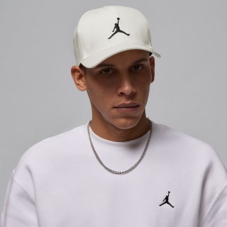 【NIKE 耐吉】休閒帽 男 女 U J RISE CAP S CB SPRT 喬丹 運動帽 老帽 棒球帽 米白色(HJ0627133)