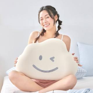 【格蕾寢飾】La Belle HAPPY 釋壓舒眠涼感雲朵記憶枕(奶油米 涼感 透氣 記憶枕)