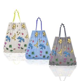 【ISSEY MIYAKE 三宅一生】設計款插畫摺疊樹幹包(大/多色選)