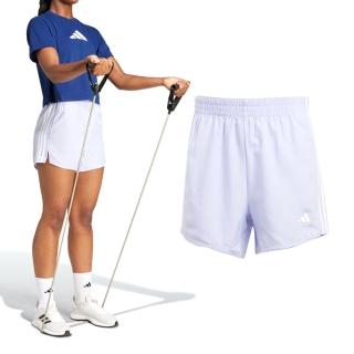 【adidas 愛迪達】3s Short High R 女款 紫色 亞規 吸濕排汗 運動 休閒 短褲 JN6872