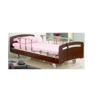 【海夫健康生活館】立明交流電力可調整式病床 未滅菌 三馬達電動床背部腳部床身升降 仿實木床頭尾(JJ-666)