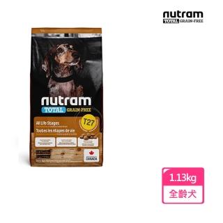 【Nutram 紐頓】T27無穀挑嘴迷你犬/火雞+雞肉1.13kg(犬糧、犬飼料、無穀犬糧、即期品2025/6/28)
