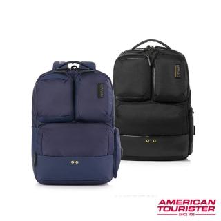 【AMERICAN TOURISTER 美國旅行者】ZORK 2.0 減壓輕量多口袋筆電後揹包/雙肩包/電腦包14吋(多色可選)