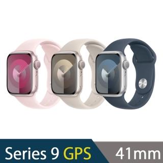 【Apple】Apple Watch S9 GPS 41mm(鋁金屬錶殼搭配運動型錶帶)