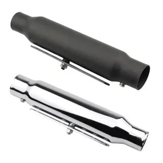 【Supamoto】復古排氣管—短管EX63(檔車/通用/改裝/復古/尾段/尾管/底排/消光黑/電鍍)