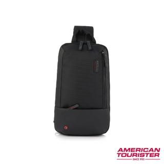 【AMERICAN TOURISTER 美國旅行者】ZORK 2.0 ZORK 2.0 減壓抗菌輕量肩揹包/胸包/單肩包/側肩包(黑)