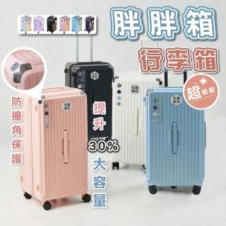 【中和國際】28吋大容量胖胖防撞行李箱(USB充電口 託運箱 旅行箱 拉桿箱 TSA海關密碼鎖 行李箱)