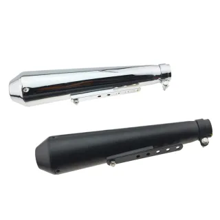 【Supamoto】復古排氣管—錐形EX61(檔車/通用/改裝/復古/尾段/尾管/消光黑/電鍍)