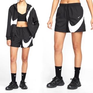 【NIKE 耐吉】As Nsw Cls Wvn Mr 5 Logo Sh 女款 黑白色 慢跑 訓練 短褲 HM8980-010